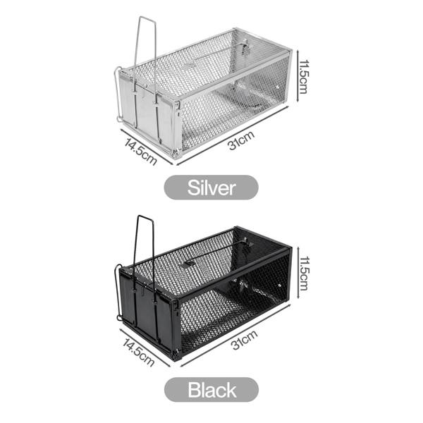 TOQUE Humane Mouse Traps Live Catch Rodent Trap Auto Lock For outdoor 2pc