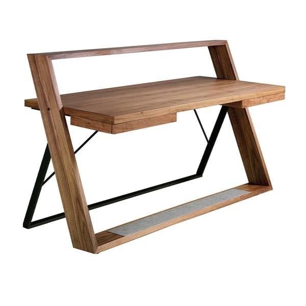 Angel Cerdá Walnut and black steel desk 3216