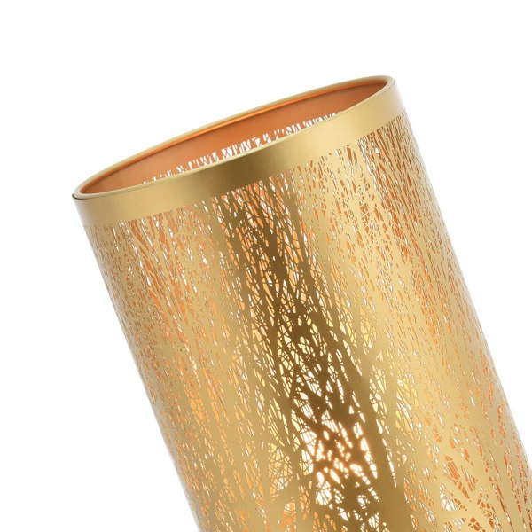 Unique and Beautiful Matte Gold Metal Forest Design Table Lamp with Cable Switch Image 3