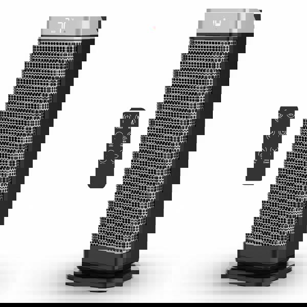 Air Pro Portable Electric Space Heater 17" - Remote Control - LED Display 1-12HR Timer