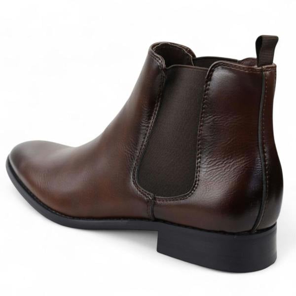 Dolcetto Men's Chelsea Slip-On Office Ankle Boots