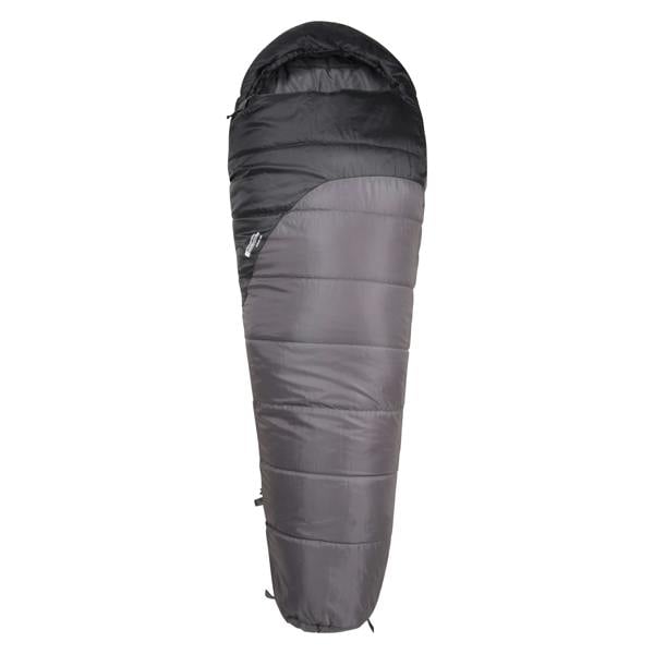 Mountain Warehouse Summit 250 Right Zip Winter Mummy Sleeping Bag - Grey - 