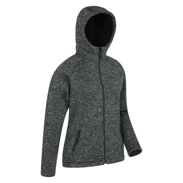 Mountain Warehouse Womens/Ladies Nevis Faux Fur Lined Full Zip Hoodie - Black - 
