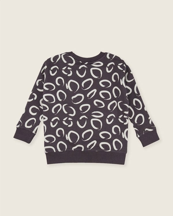 organic cotton Brown Eyespot Print Sweatshirt - image 6