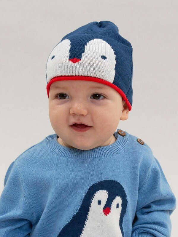 Kite Baby Organic Penguin Parade Knit Hat