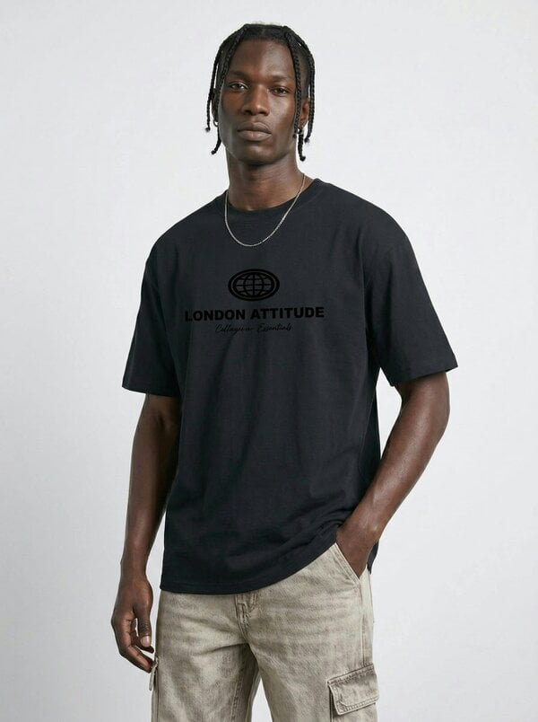 London Attitude Essential Globe Logo Premium Organic Cotton T-Shirt
