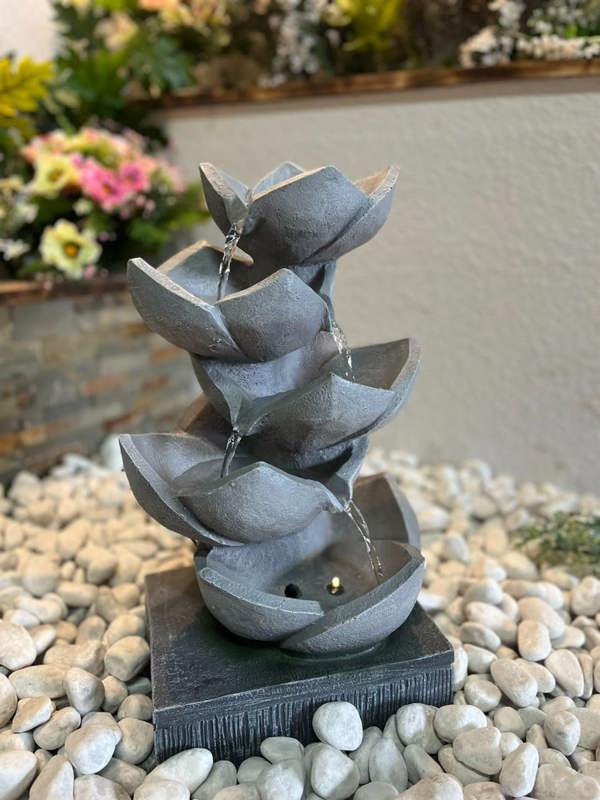 Tranquillity Water Features Lotus Leaf Contemporary Water Feature