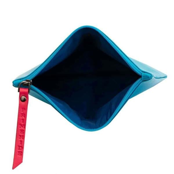 PRIMEHIDE Large Size Leather Zip Pouch