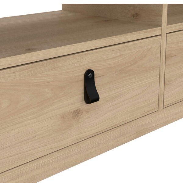 Wyld Haus Wildberry Natural Oak Wood TV Unit 3 Drawers