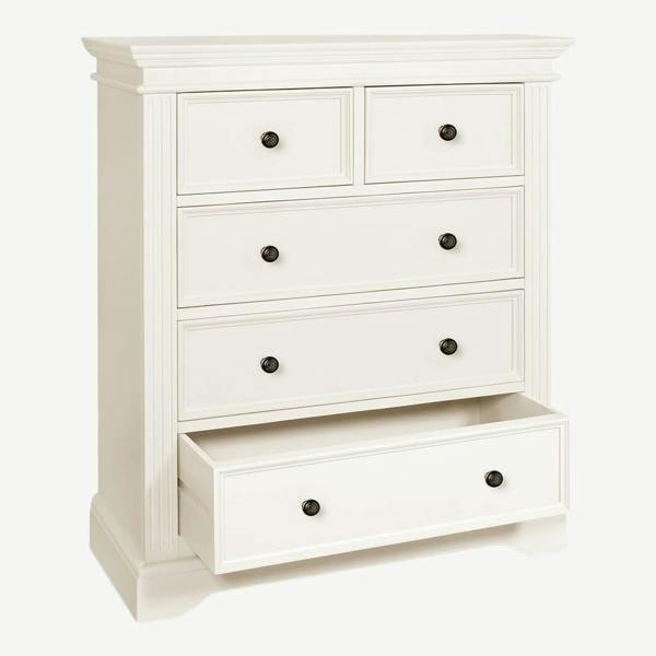 Statement Furniture Gainsborough Chest of Drawers, 2 Over 3 Large Bedroom Storage Assembled