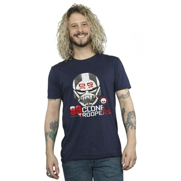 Star Wars Mens The Bad Batch 99 Clone Troopers T-Shirt - Navy Blue