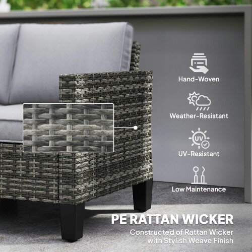 Wyld Haus Nolo Dark Grey 2 Seater Outdoor Sofa With Cushions