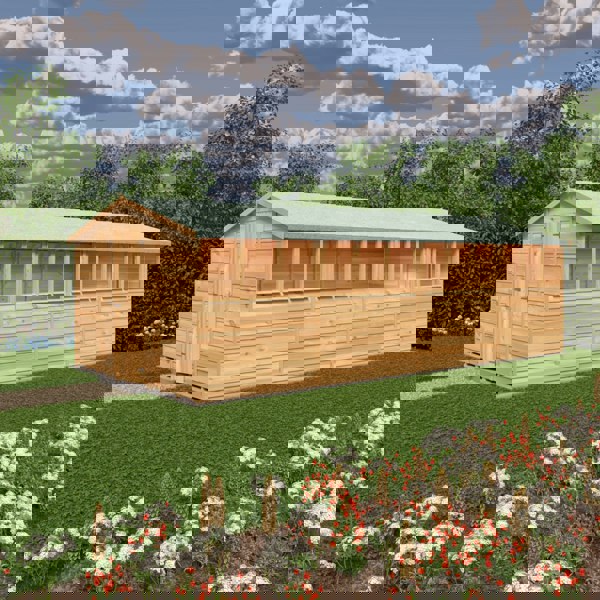 Shire Overlap Double Door 10x20 value storage shed