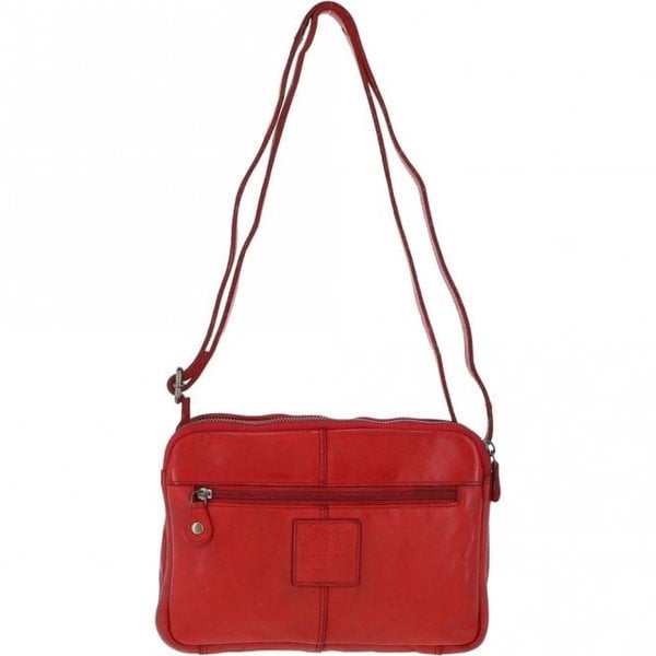 Ashwood Three Section Vintage Woven Leather Shoulder Bag