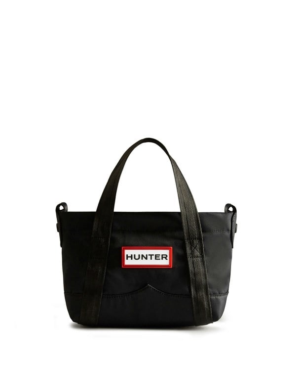 Hunter Nylon Mini Topclip Tote - Black