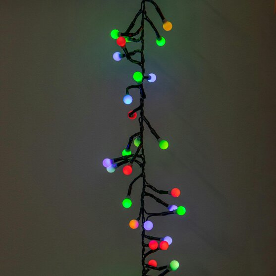 Samuel Alexander 2.5m 250 LED Colour Changing Globe Cluster Christmas String Lights