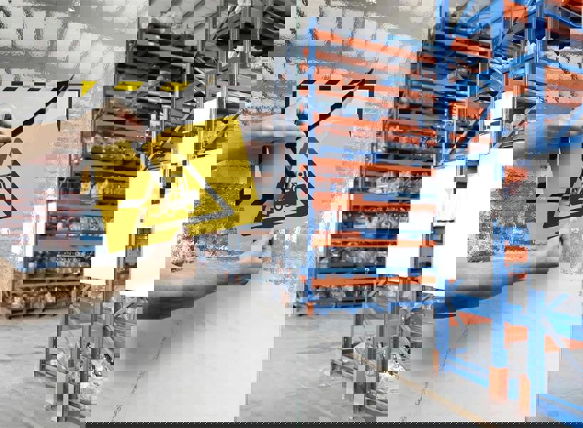 Durable DURAFRAME Adhesive Magnetic Hazard Frame | 2 Pack | A4 Black & Yellow