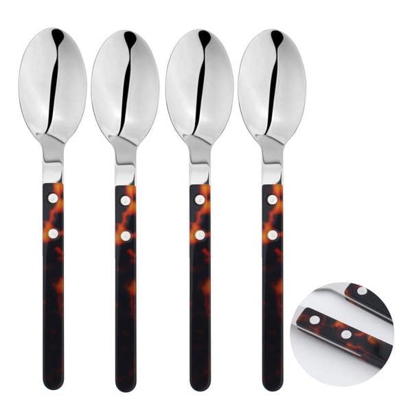 Glim Glam Cutlery Set Stainless Steel 4pc Teaspoon Set Anydate Resin