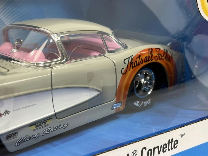 Jada Bugs Bunny Looney Tunes and 1957 Chevrolet Corvette 1:24 Jada 253255041