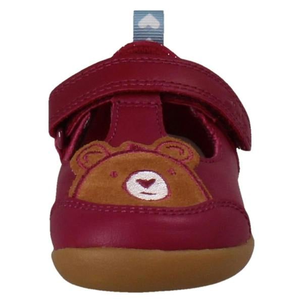 Clarks Girls Clarks Pre-Walking Bear Face T-Bar Shoes Roamer Hope