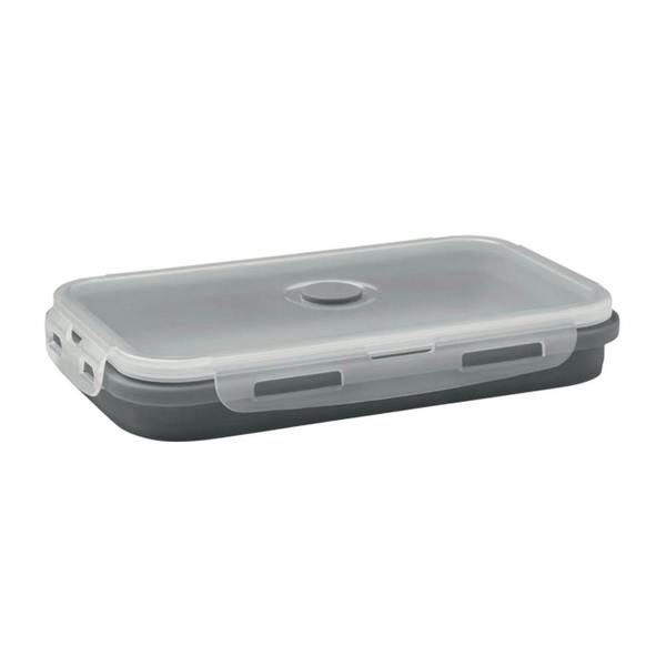 MidOcean Kolapso Silicone Collapsible Lunch Box - Stone Grey - 