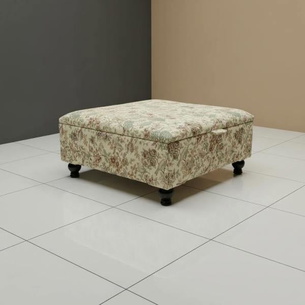 Statement large ottoman footstool with hidden storage for clutter-free living
