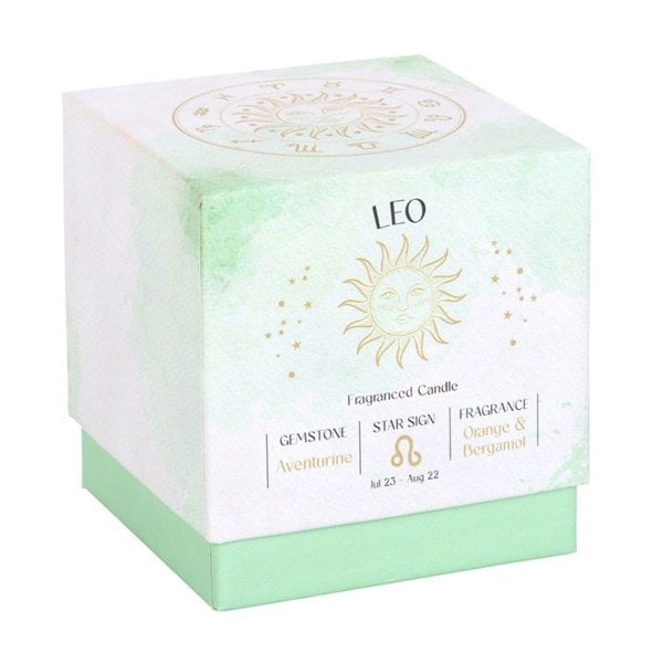 Serano Leo Orange & Bergamot Gemstone Zodiac Candle