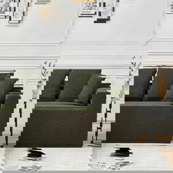 Ortega Modular Sofa Bed, Three Seater Corner Sofa Bed, Boucle with corner sofa patio