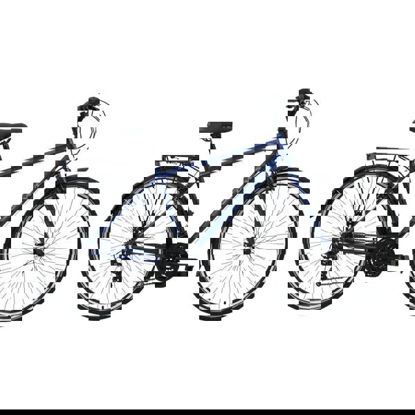 Dawes 2025 Venture 2.0 EQ Crossbar Hybrid Bike 700c Wheel, 7 Speed - Blue