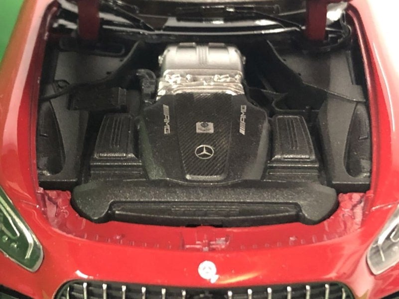 2017 mercedes amg gtr red 1:24 27 scale welly 24081r