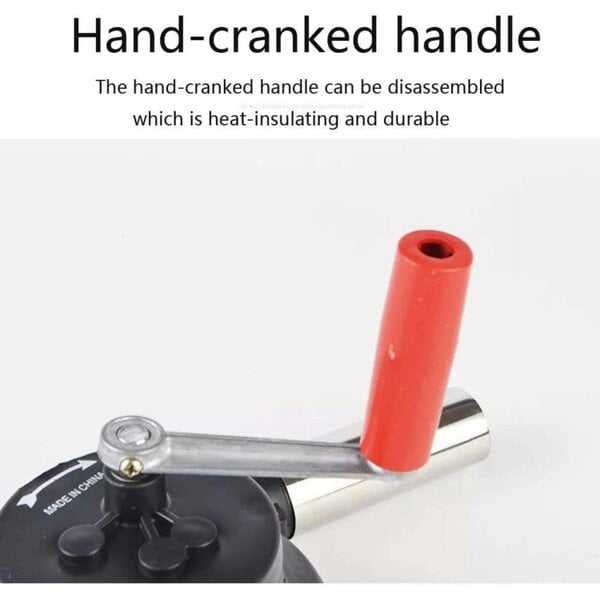 Dyzi Manual Hand Crank BBQ Fan Air Blower Portable Grill Fire Starter