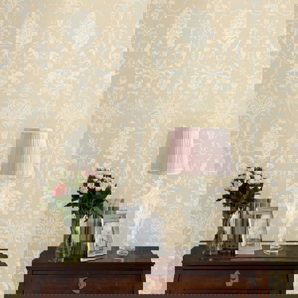 Laura Ashley Josette Wallpaper - Linen - 10m