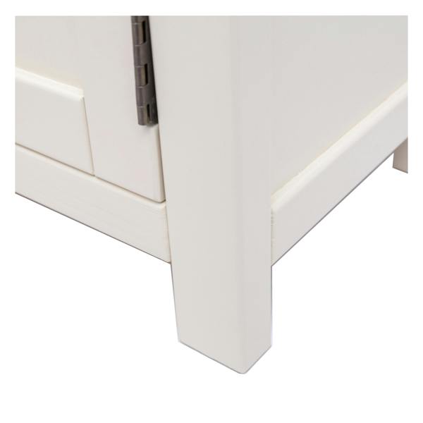 Cabinet Bits Maggiori Off White 2 Door TV Cabinet Wood Knob