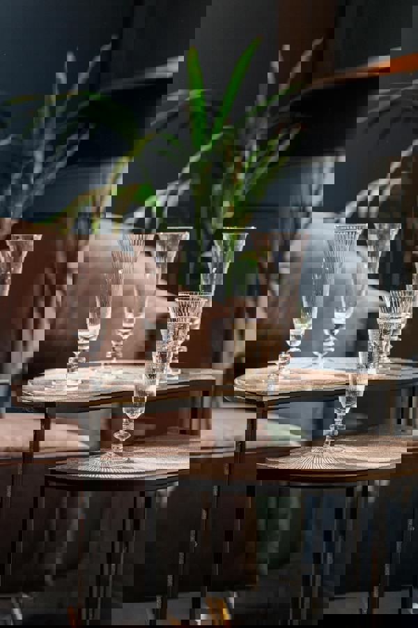 Mikasa Salerno Crystal Champagne Flute Glasses, Set of 4, 170ml