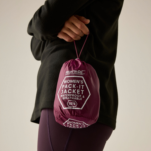 Regatta Women's Pack It III Waterproof Jacket - Beaujolais