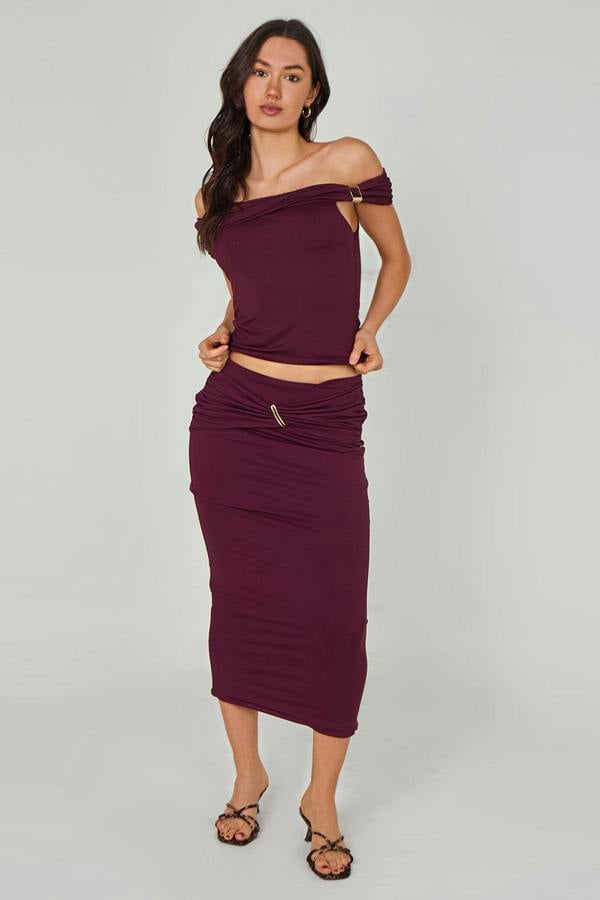 Urban Bliss Gold Trim Bandeau Top