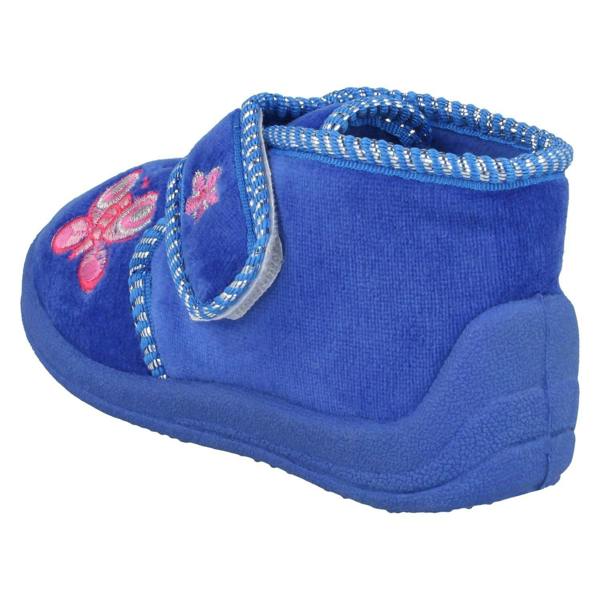 Spot On Girls Spot On Bootee Slippers With Butterfly Detail X2030