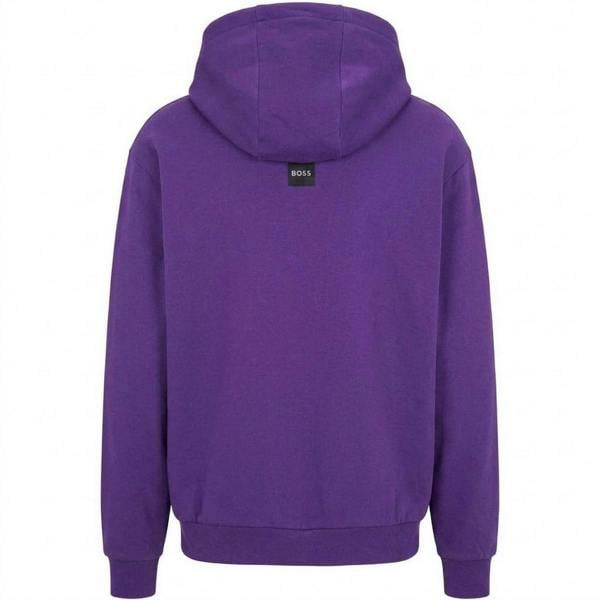 Boss Mens Silhouette Pullover Hoodie - Dark Purple - 