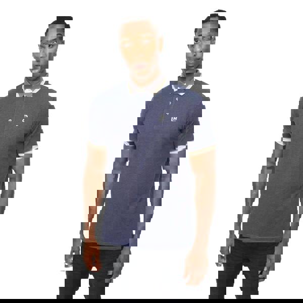 Crosshatch Mens Chimlacks Polo Shirt - Denim Blue - 