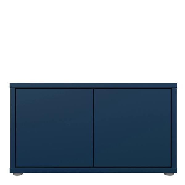 Furniture To Go Alice Springs Bench with 2 Doors Push-to-Open in Night Blue