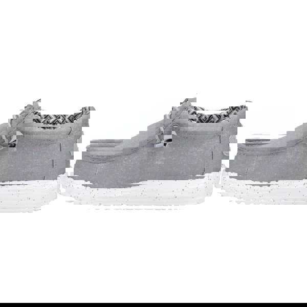 HEYDUDE Wally Canvas Shoes - Light Grey