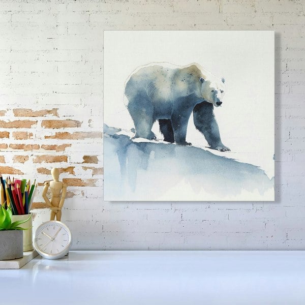 Warren Reed Polar Bear Watercolour Canvas