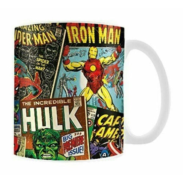 Marvel Retro Comic Cover Mug - Multicoloured