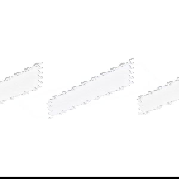 Flush Ceiling Panel Light White Rectangle Tile 40W Built in LED 4000K Loops