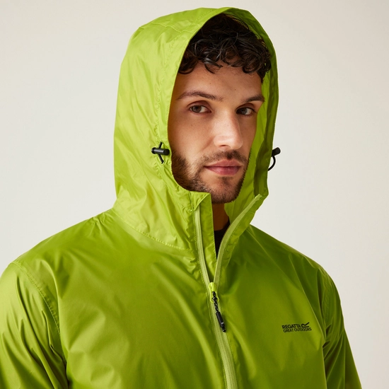 Regatta Mens Pack It III Waterproof Jacket - Grenoble Green