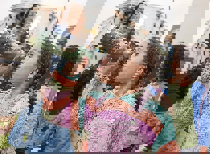 Klean Kanteen 355ml Classic Kid's Insulated Water Bottle with Flip Seal Sport Cap