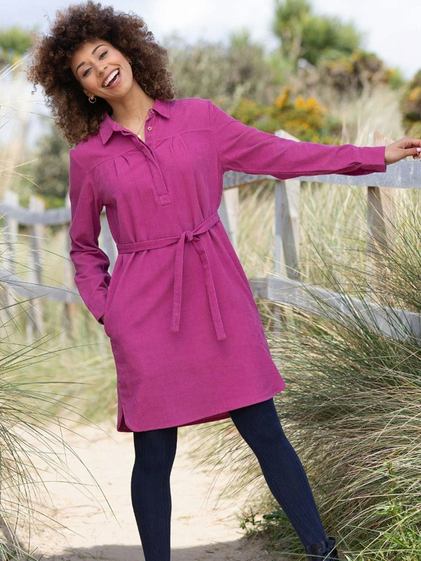 Kite Organic Mapperton Cord Dress Berry