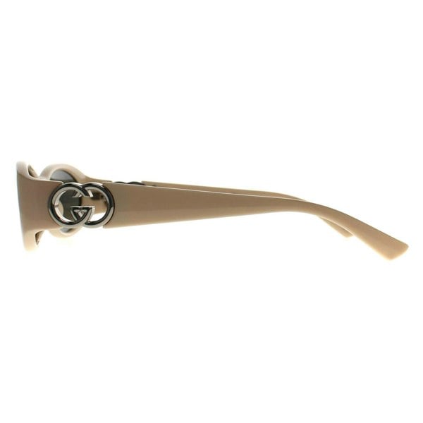 Gucci Sunglasses GG1660S 004 Shiny Ivory Grey Light Mirror