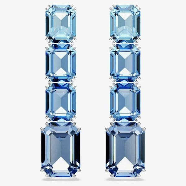 Swarovski Millenia Rhodium Plated Crystal Dropper Earrings 5696516