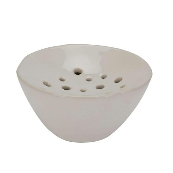 Hill Interiors Ceramic Flower Frog - White - 